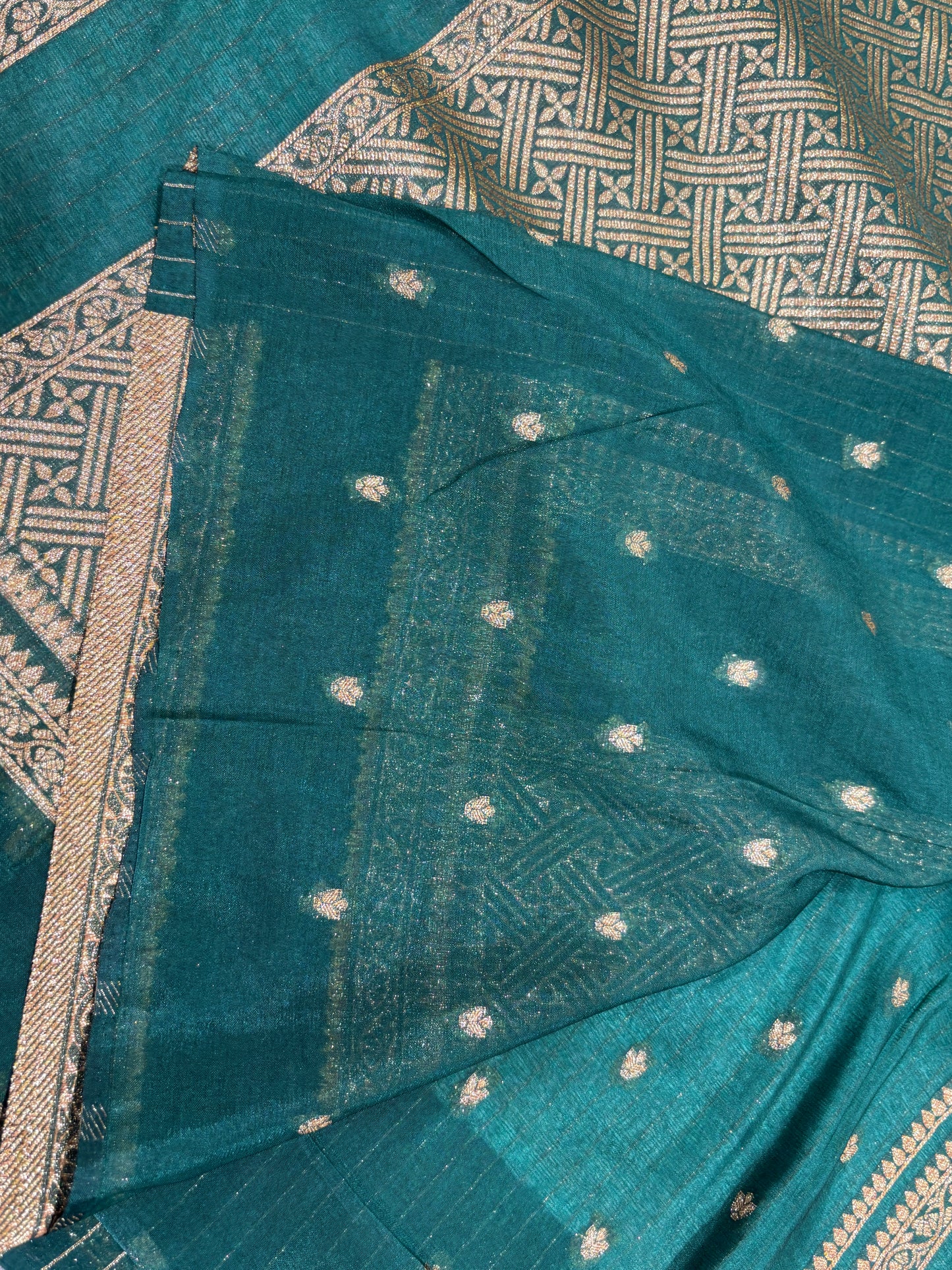 Dupion silk saree