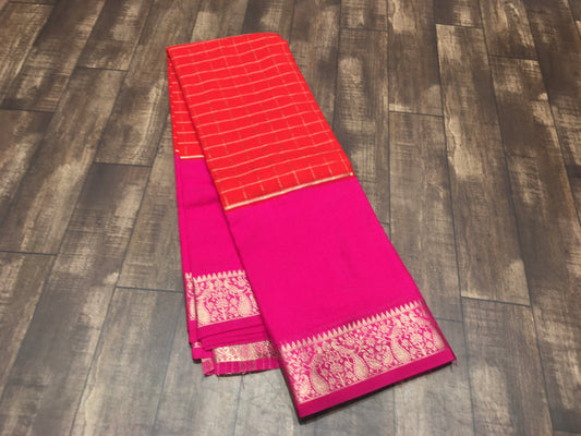 Semi Mysore Crape Silk