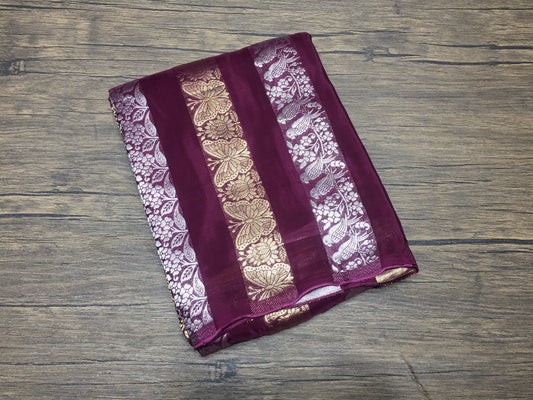 Satin Crape Saree