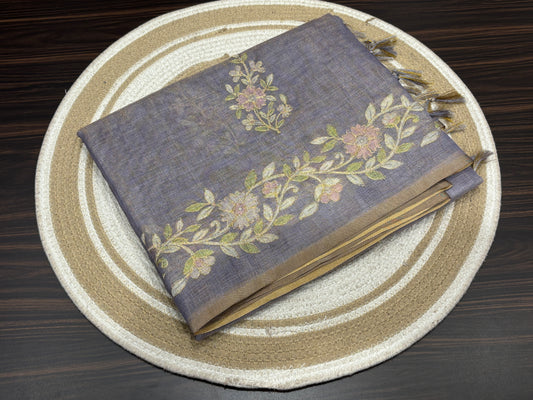 Tissue organza saree