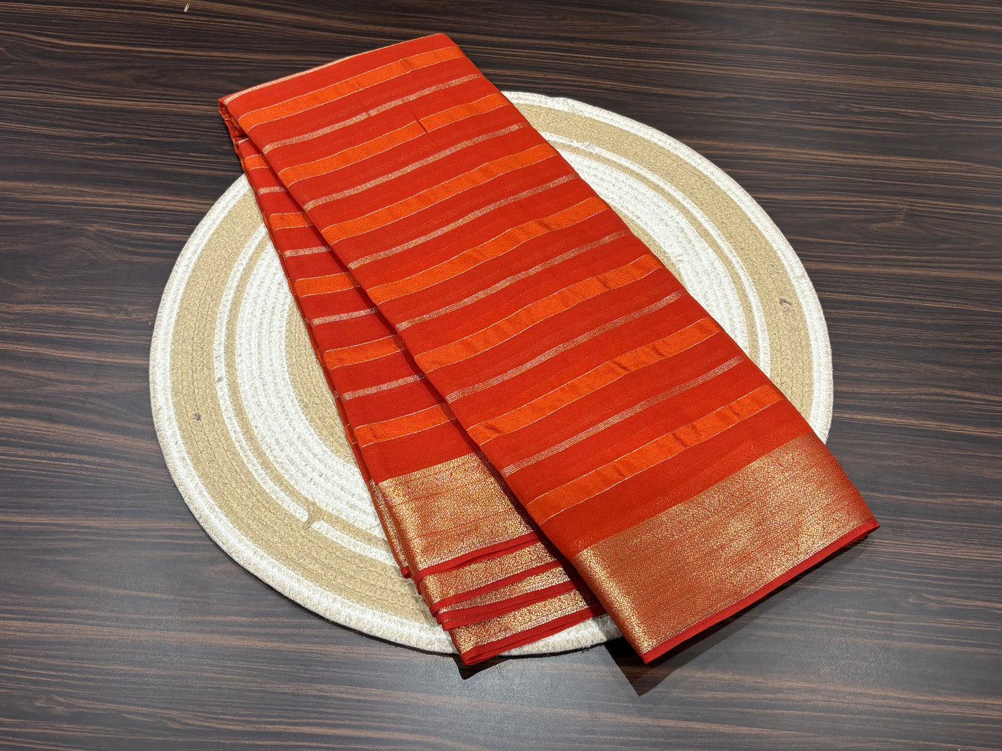 Mysore crape saree