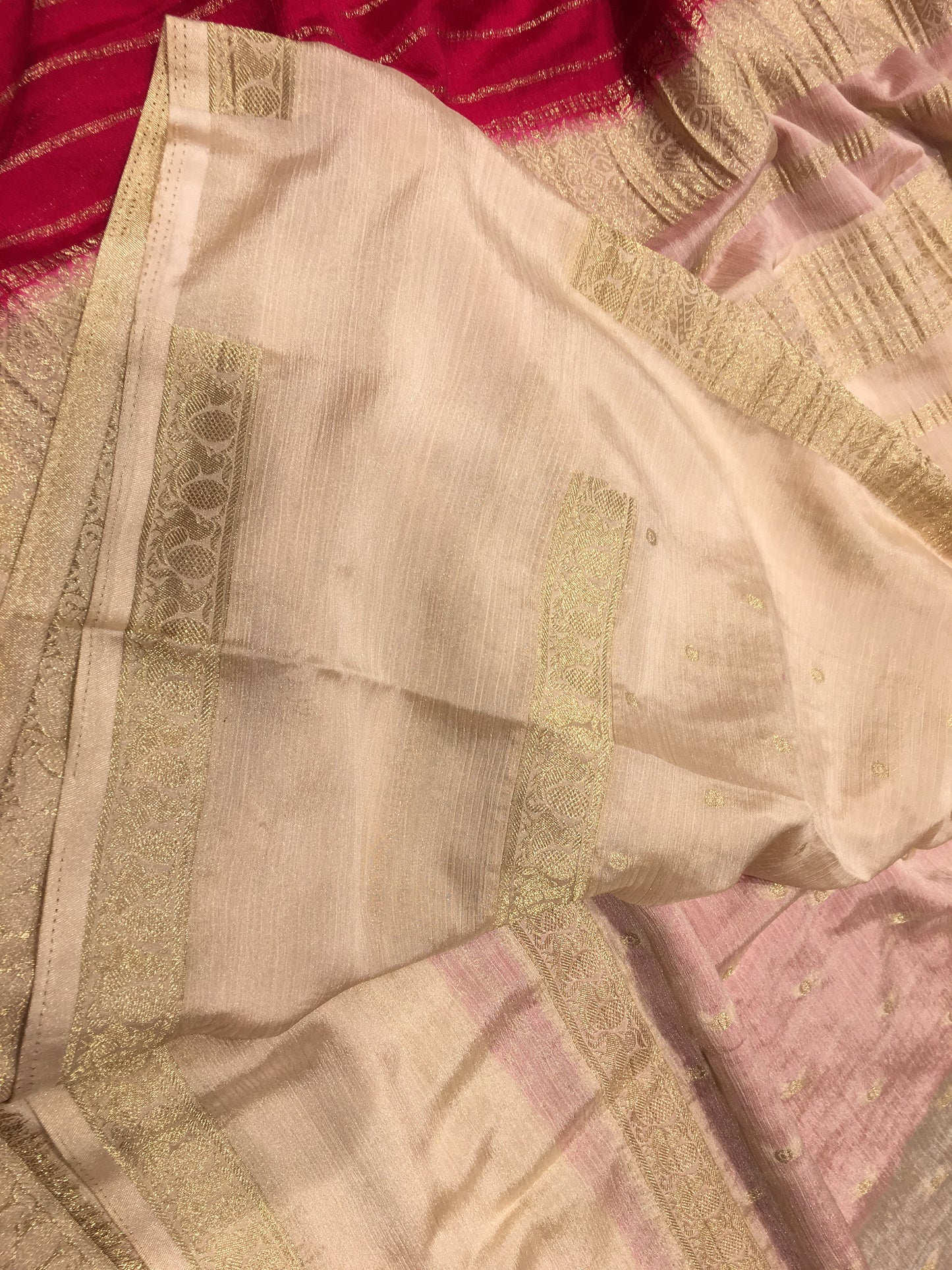 Wrinkle chiffon saree