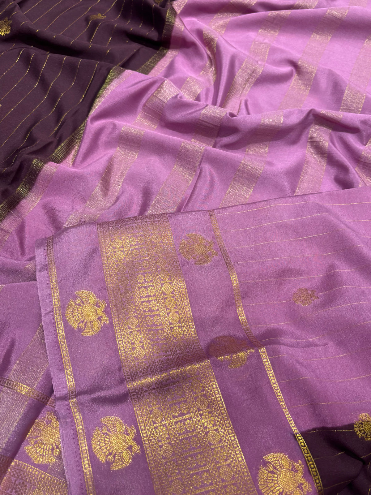 Semi Mysore Crape Silk