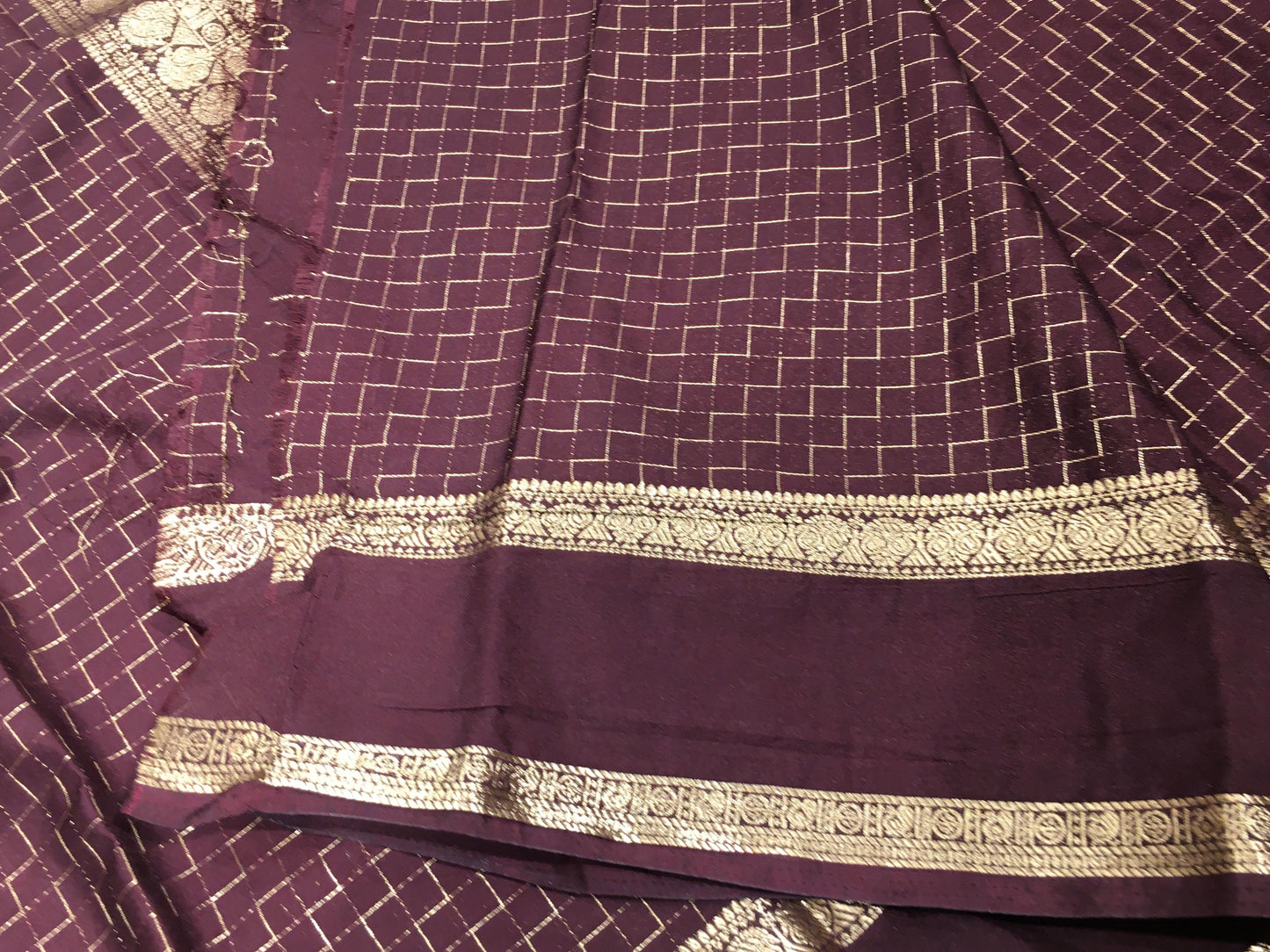 Mysore crape saree