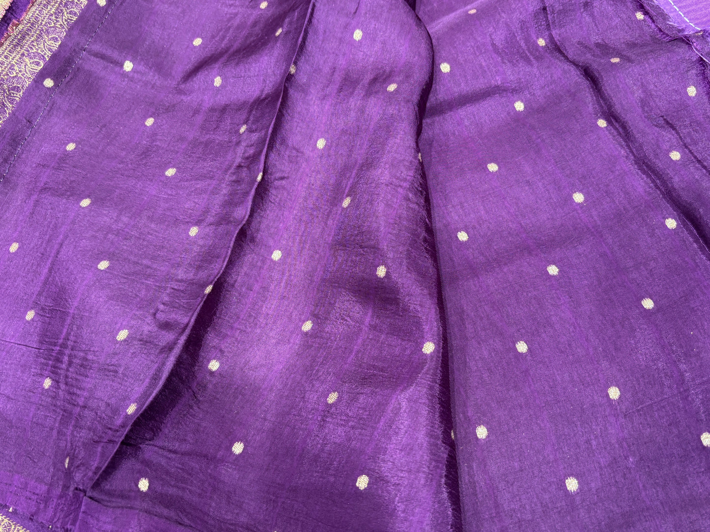 Satin crape saree