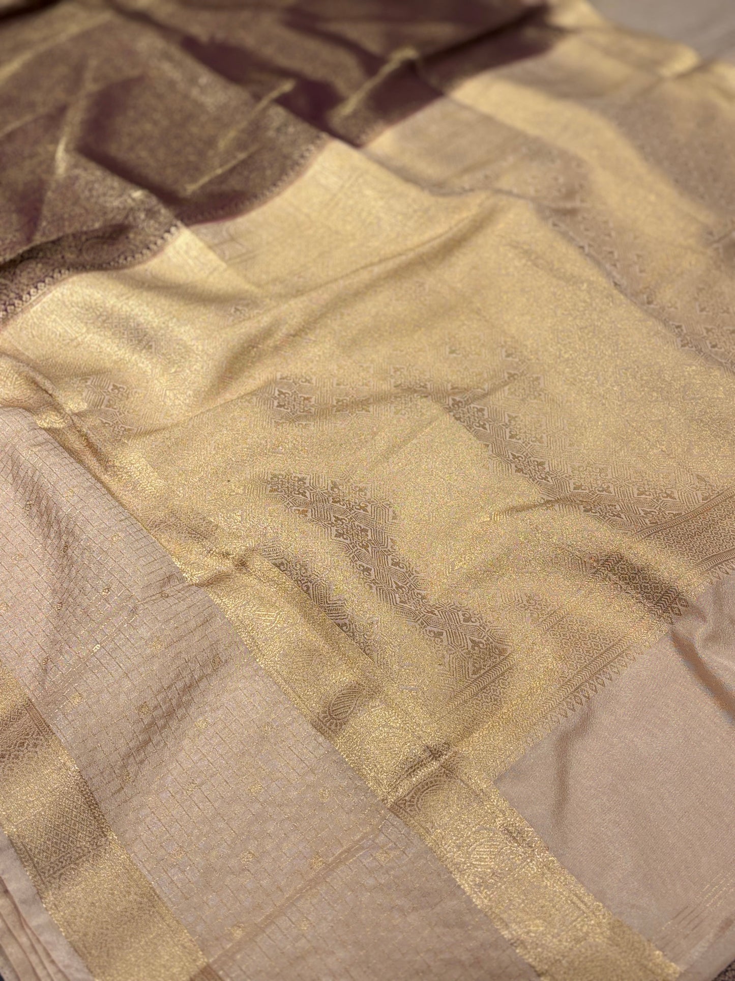 Semi Mysore Crape Saree