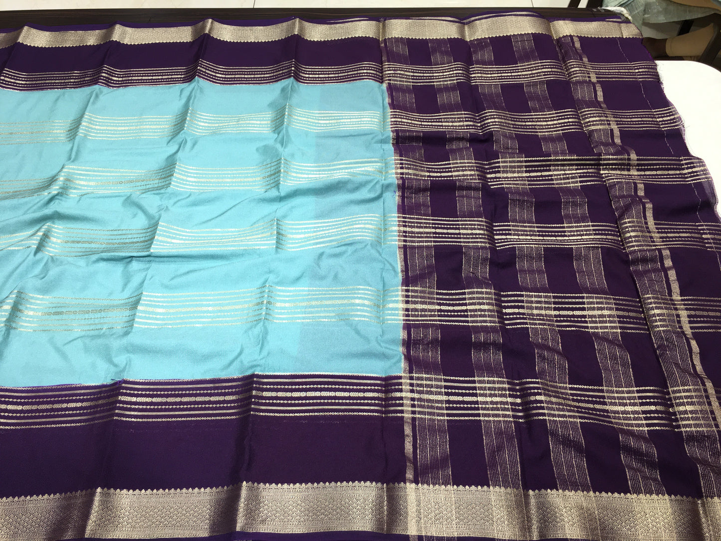 Mysore crape saree