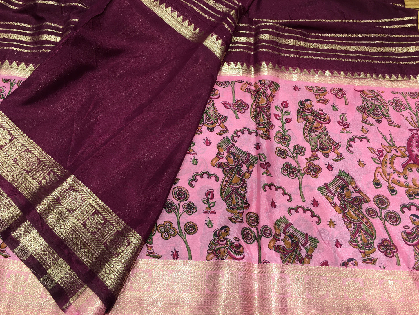 Semi Mysore Crape Silk