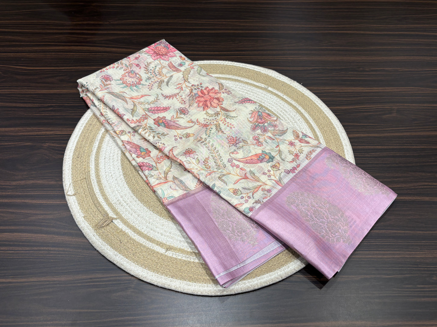 Semi tussar silk saree