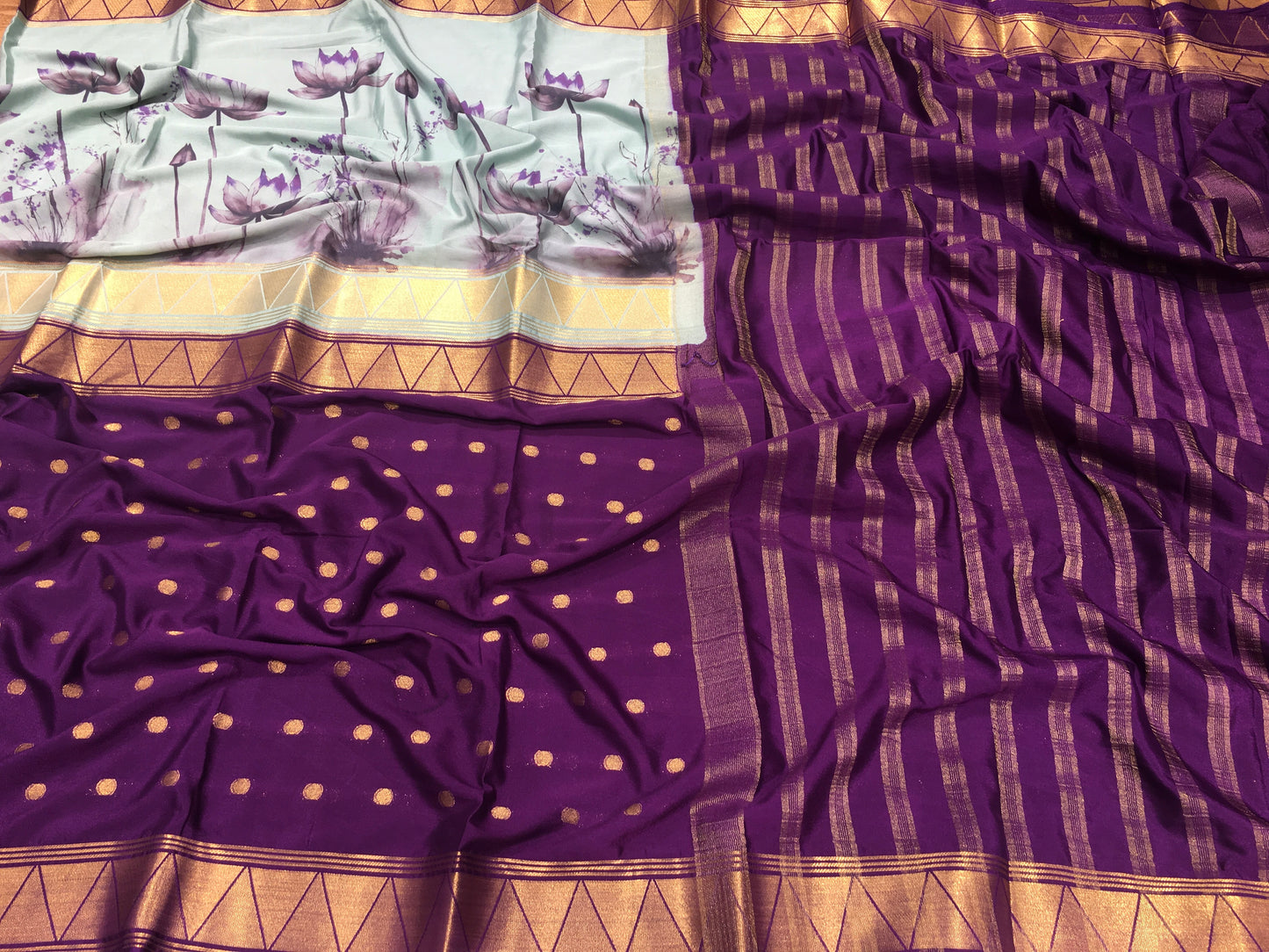Semi Mysore Crape Silk