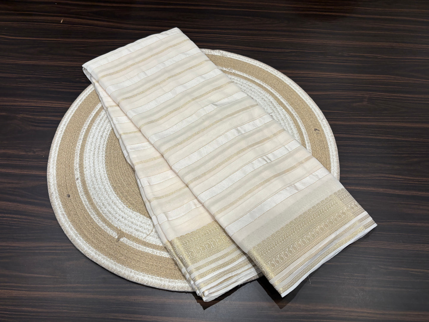 Mysore crape saree
