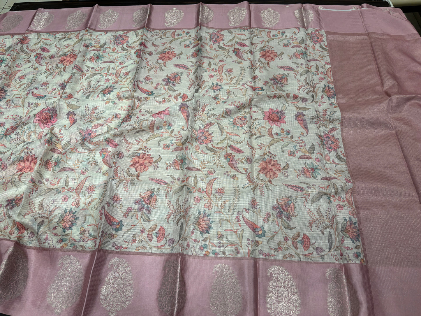 Semi tussar silk saree