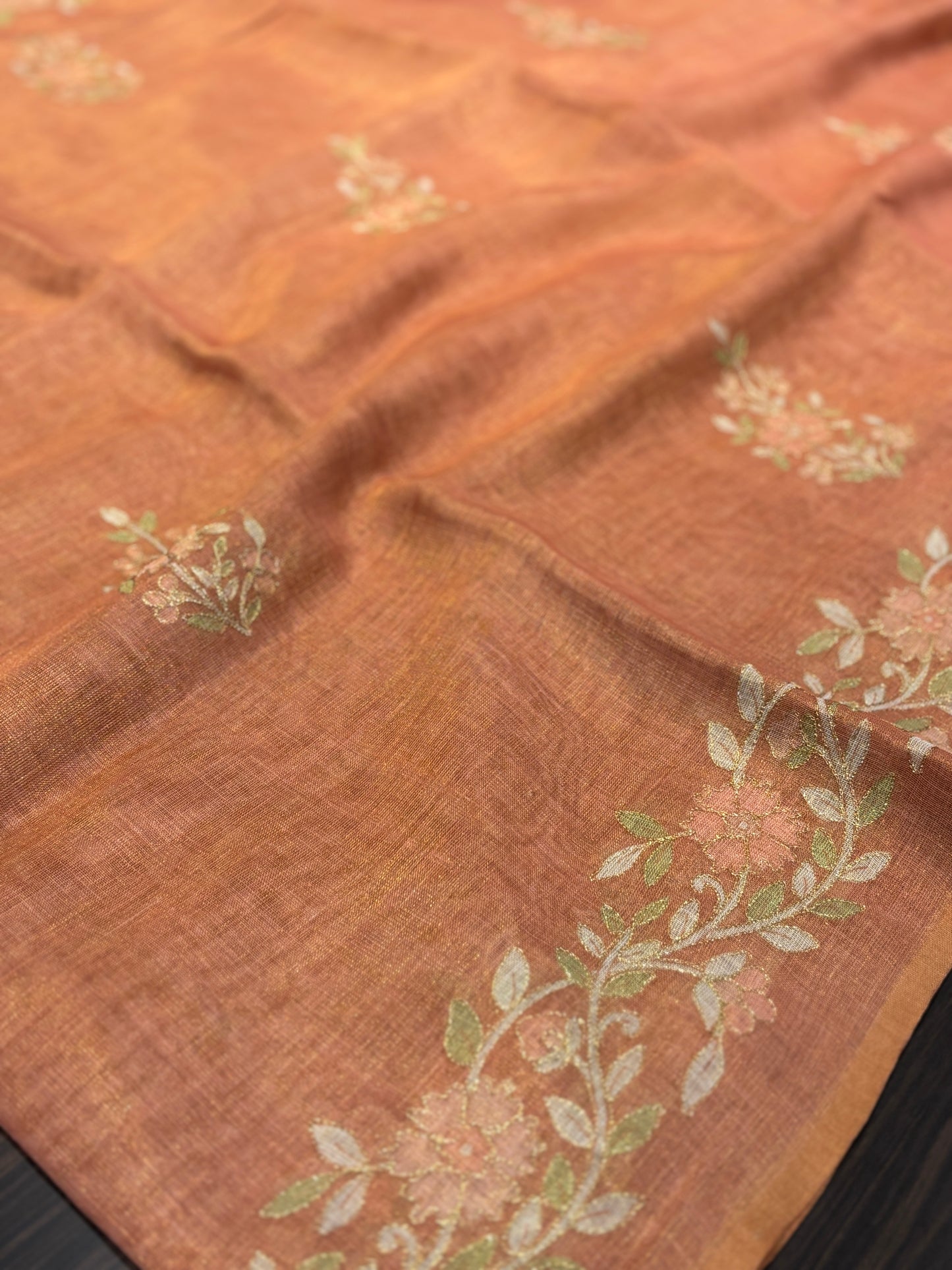 Tissue organza saree