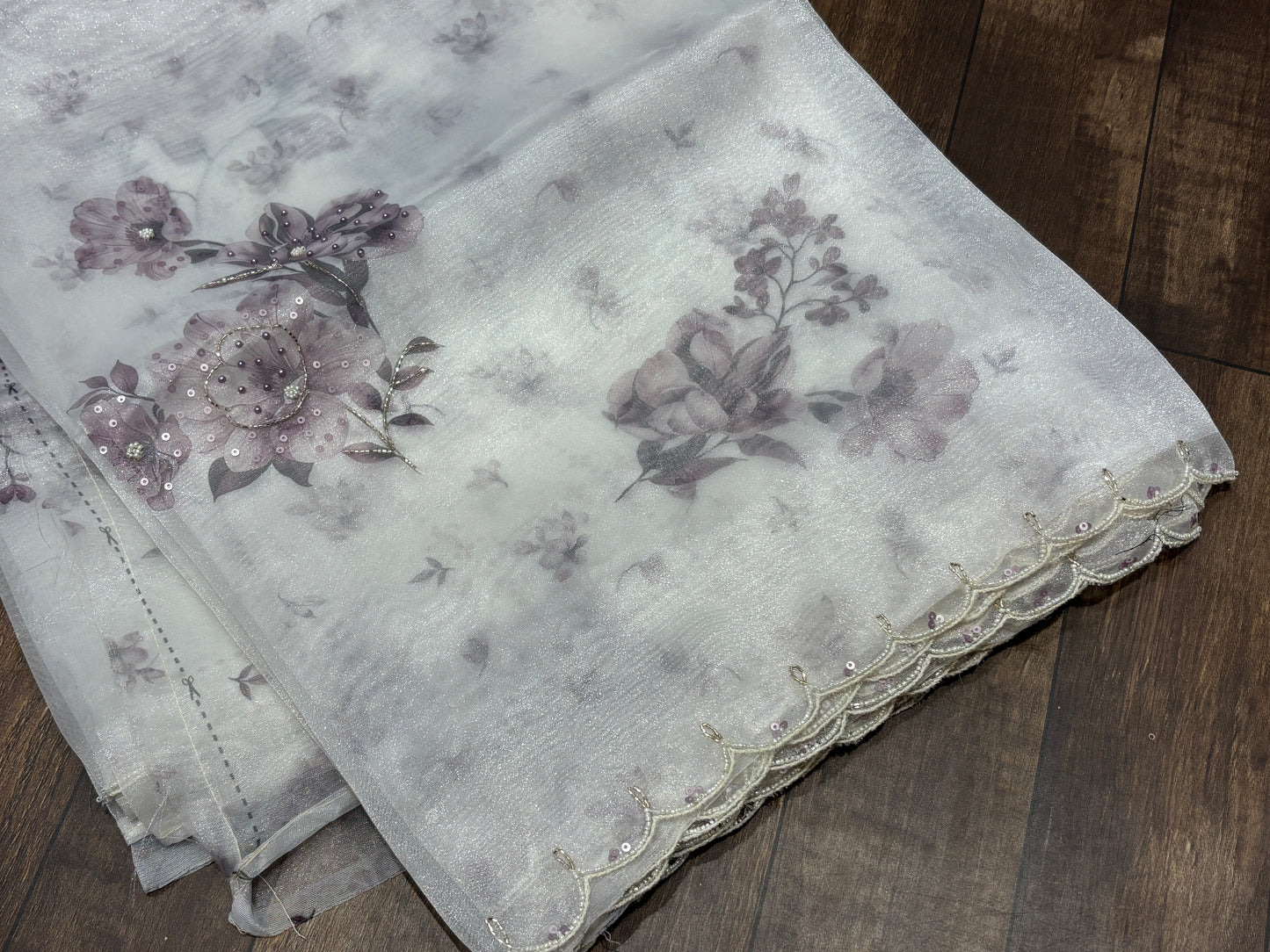 Organza saree