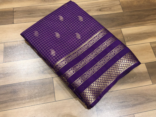 Semi Mysore Crape Silk