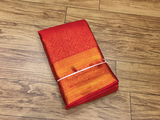 Semi Kanchipuram brocade