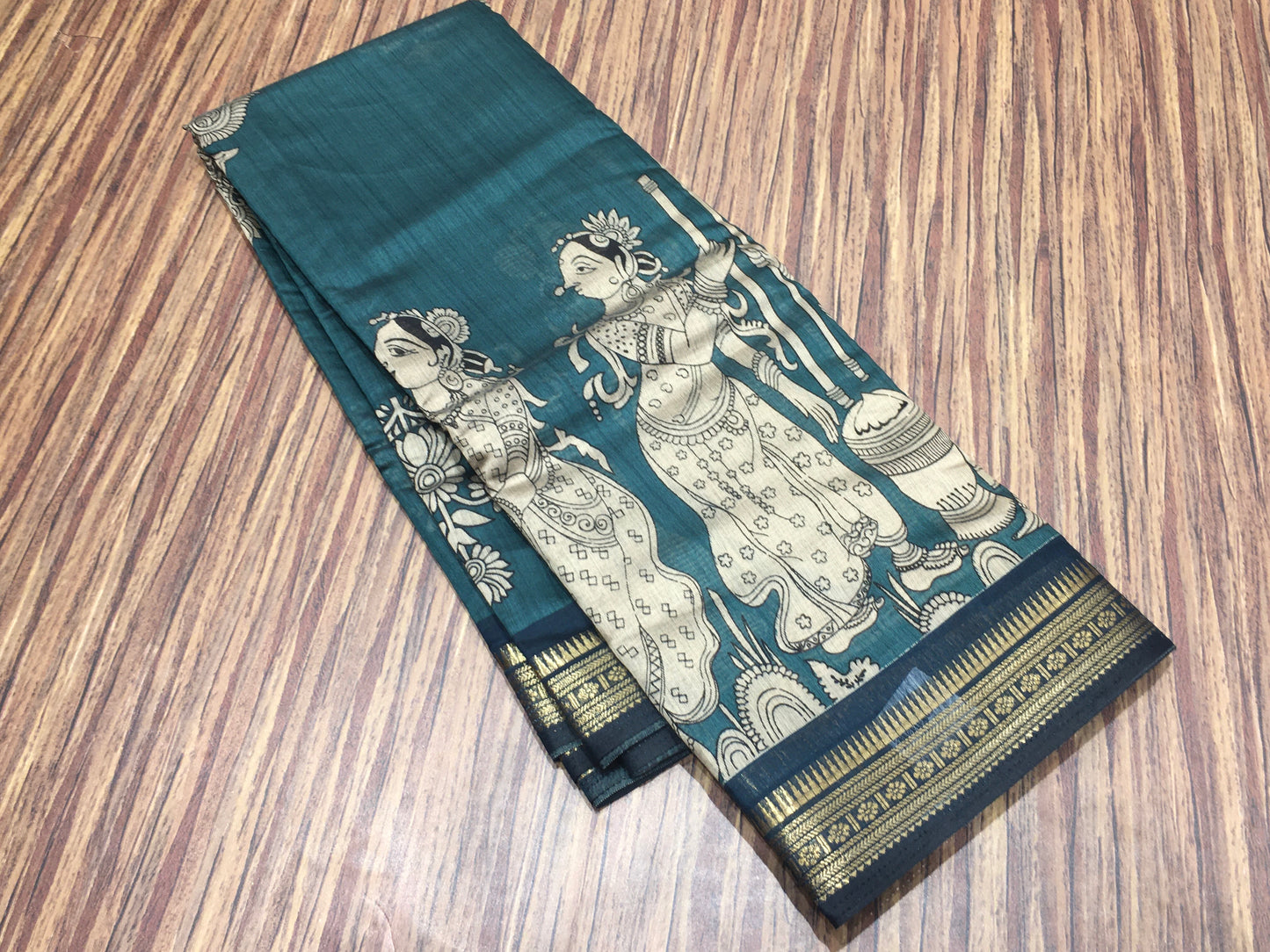 Fancy kalamkari saree