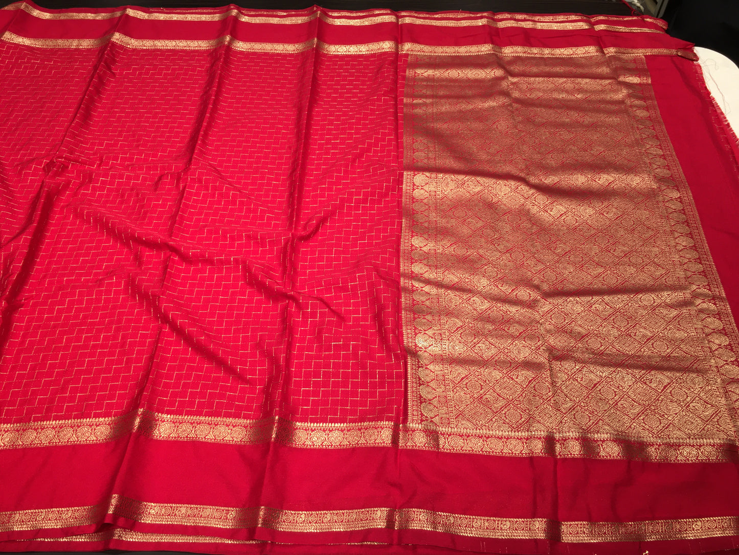 Mysore crape saree