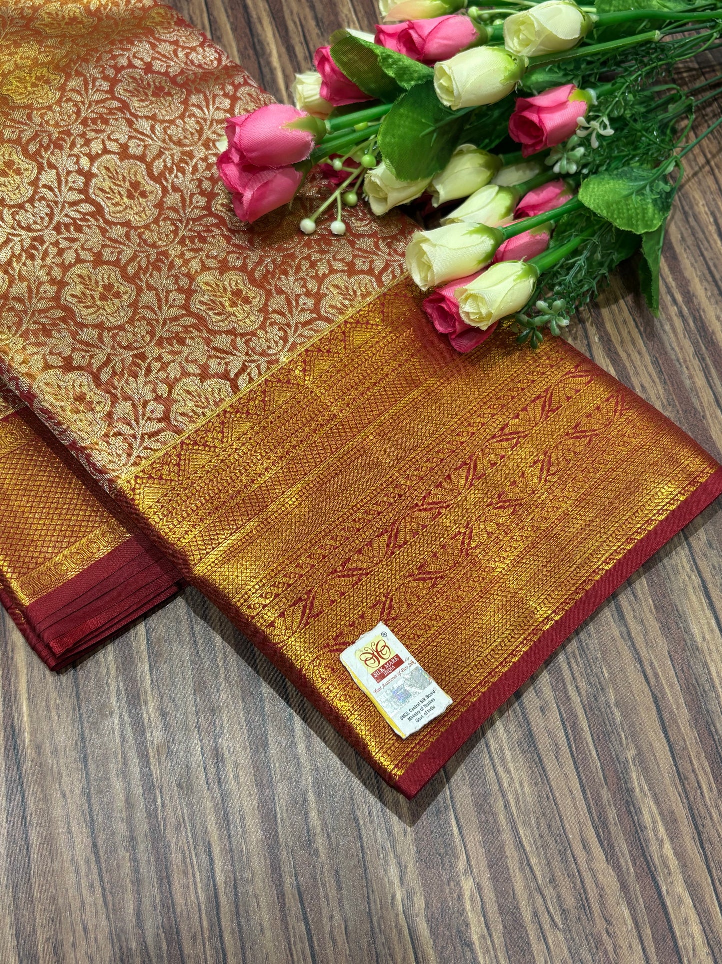 Pure Kanchipuram Broced Silk