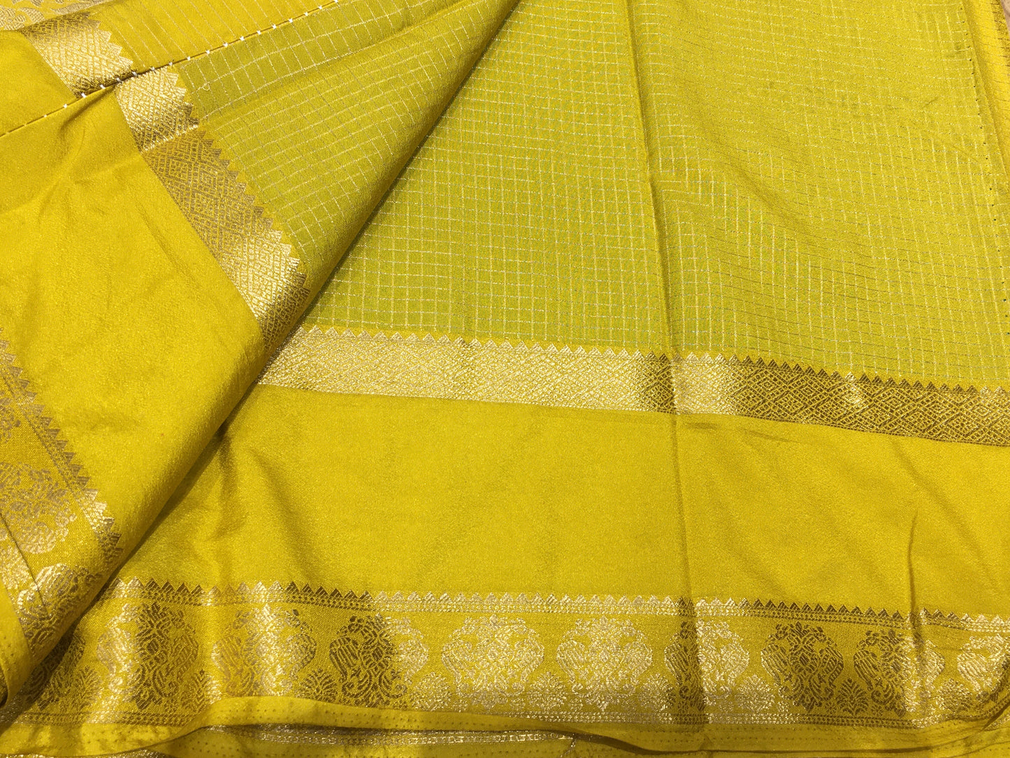 Semi Mysore Crape Silk