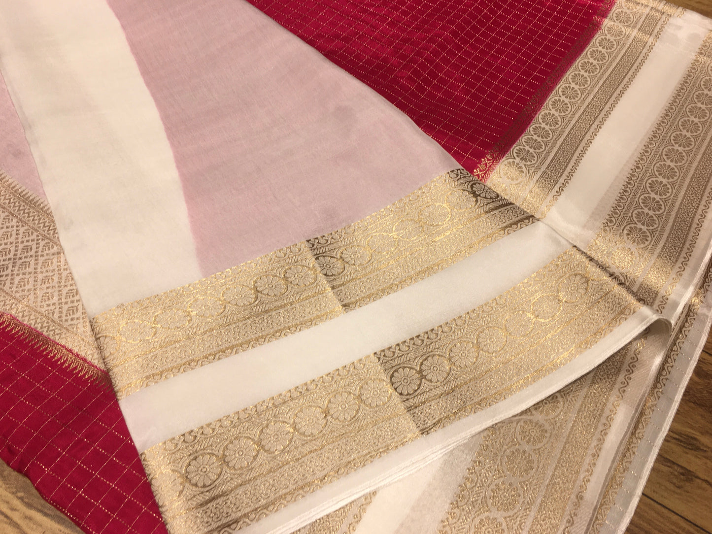 Moonga Crape Saree