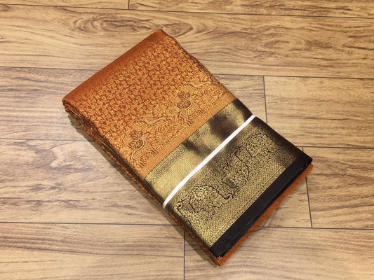 Semi Kanchipuram brocade