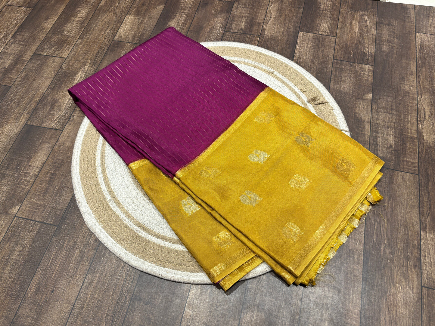 Semi Mysore crape saree