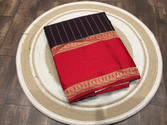 Wrinkle chiffon saree