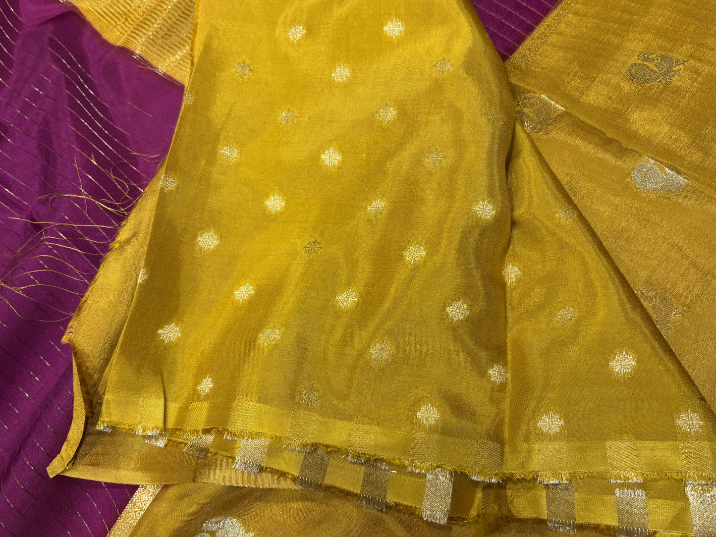 Semi Mysore crape saree