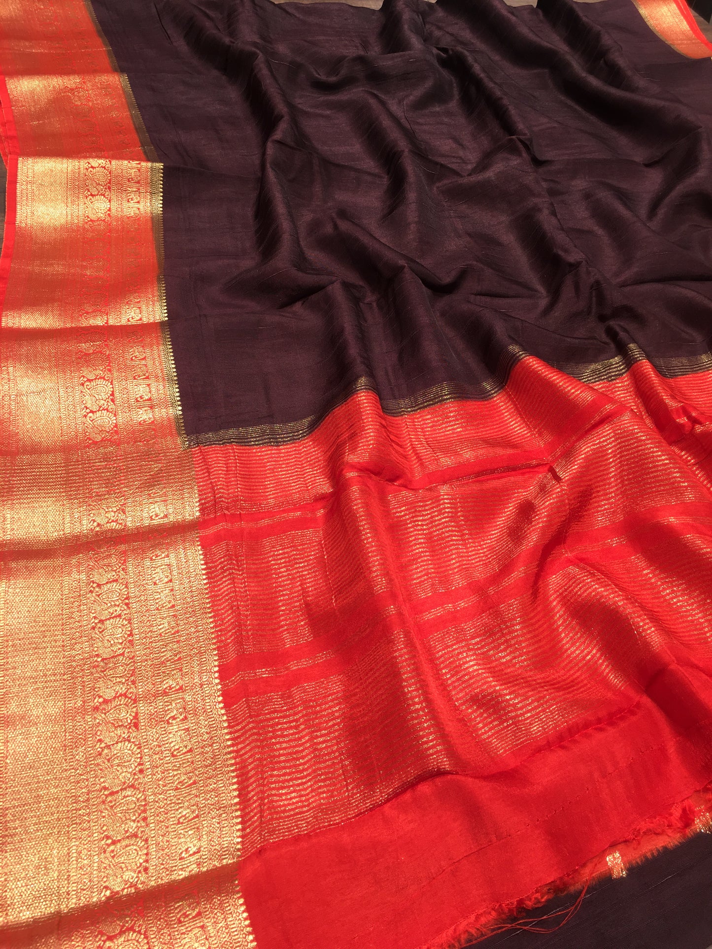 Soft tussar saree