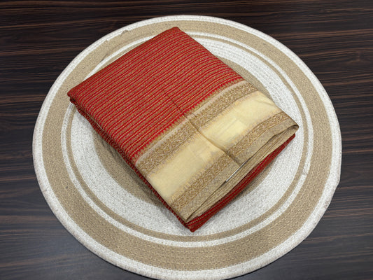 Dupion silk saree