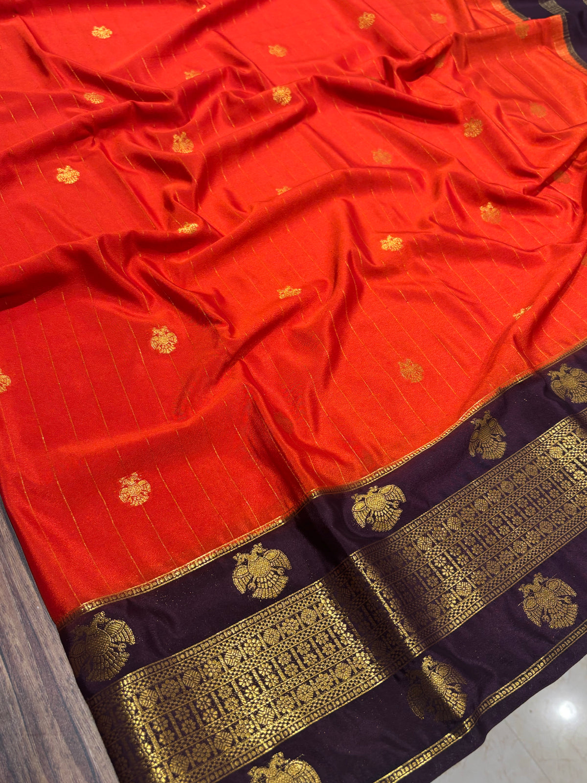 Semi Mysore Crape Silk