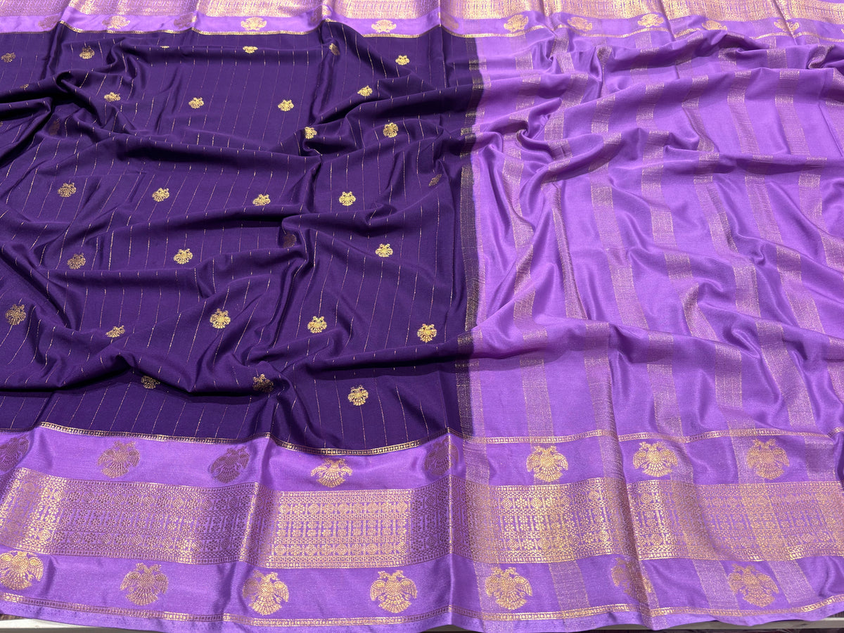 Semi Mysore Crape Silk