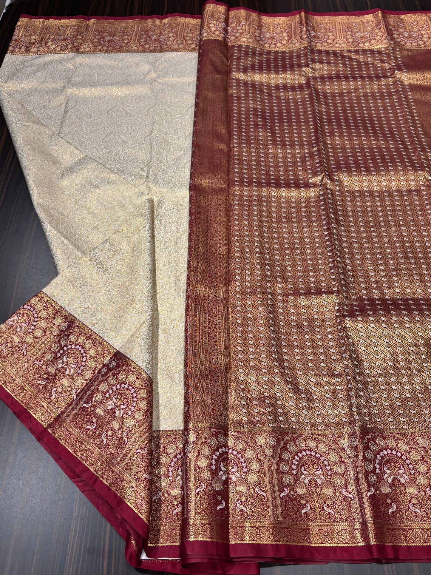 Semi Kanchipuram silk