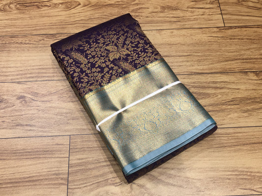Semi Kanchipuram brocade