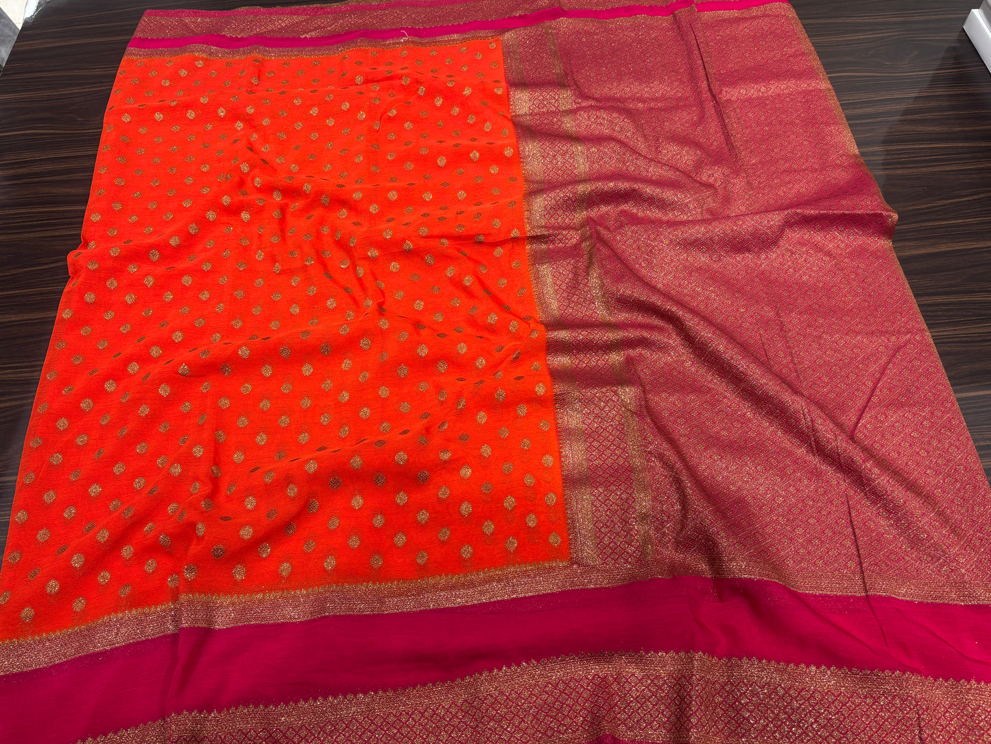 Chiffon georgette saree