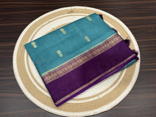 Satin crape saree