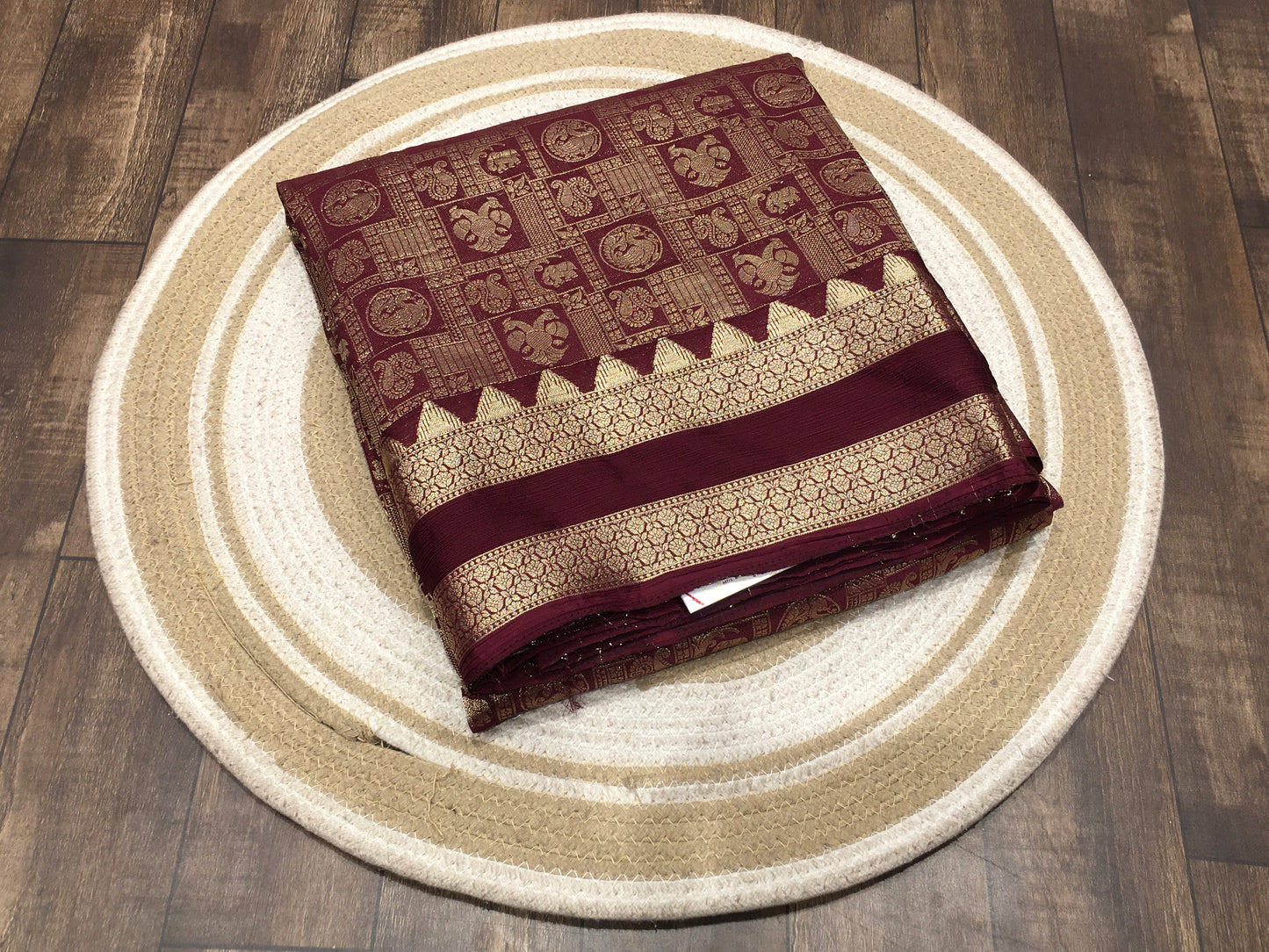 Chiffon broced saree