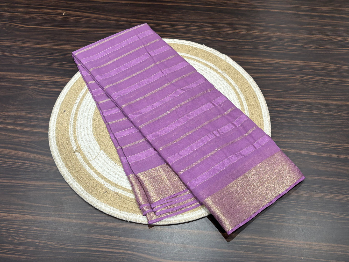 Mysore crape saree