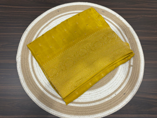 Satin crape saree