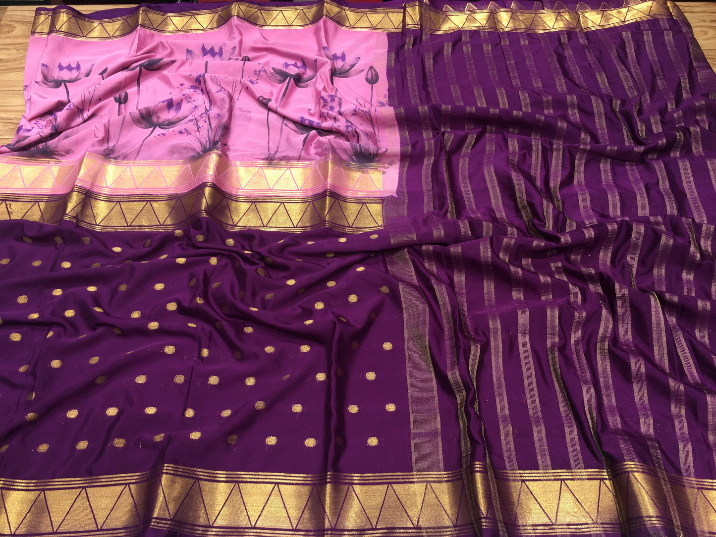 Semi Mysore Crape Silk