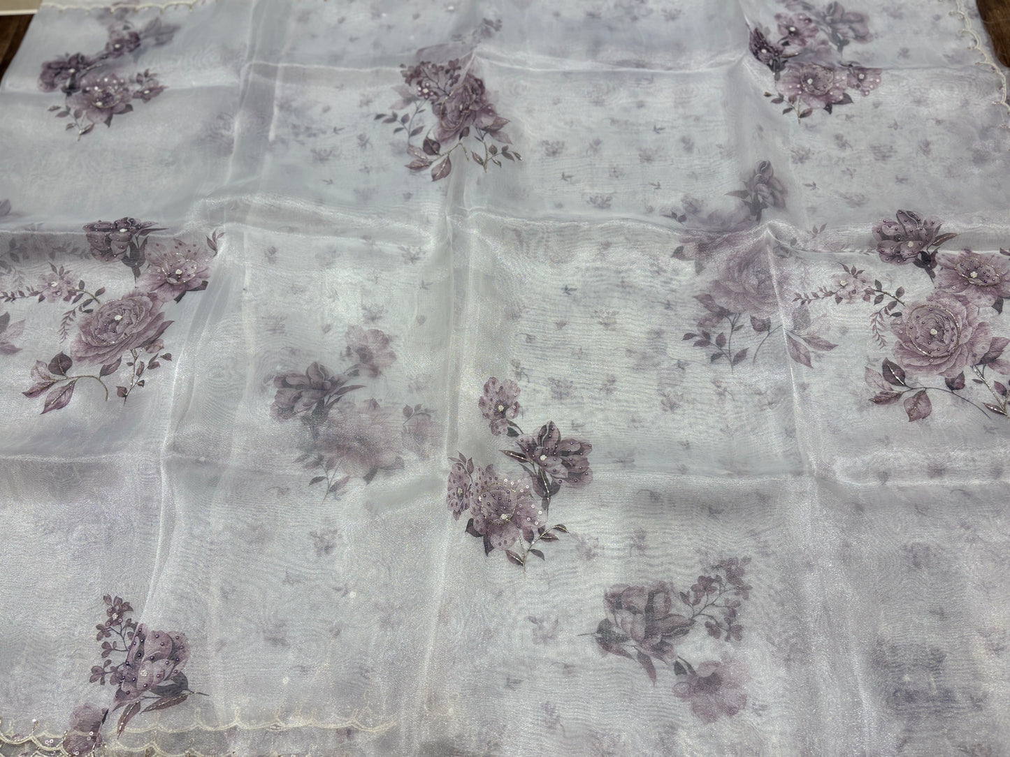 Organza saree