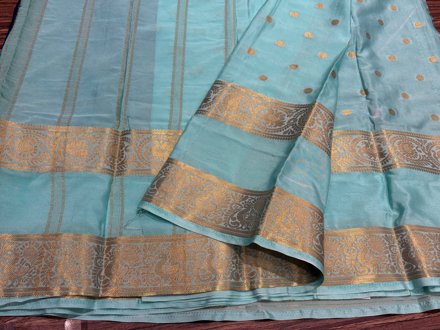 Semi Mysore crape saree
