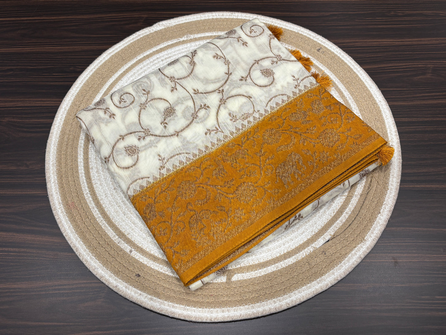 Soft tussar saree