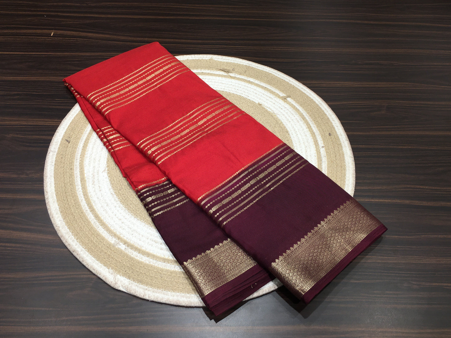 Mysore crape saree