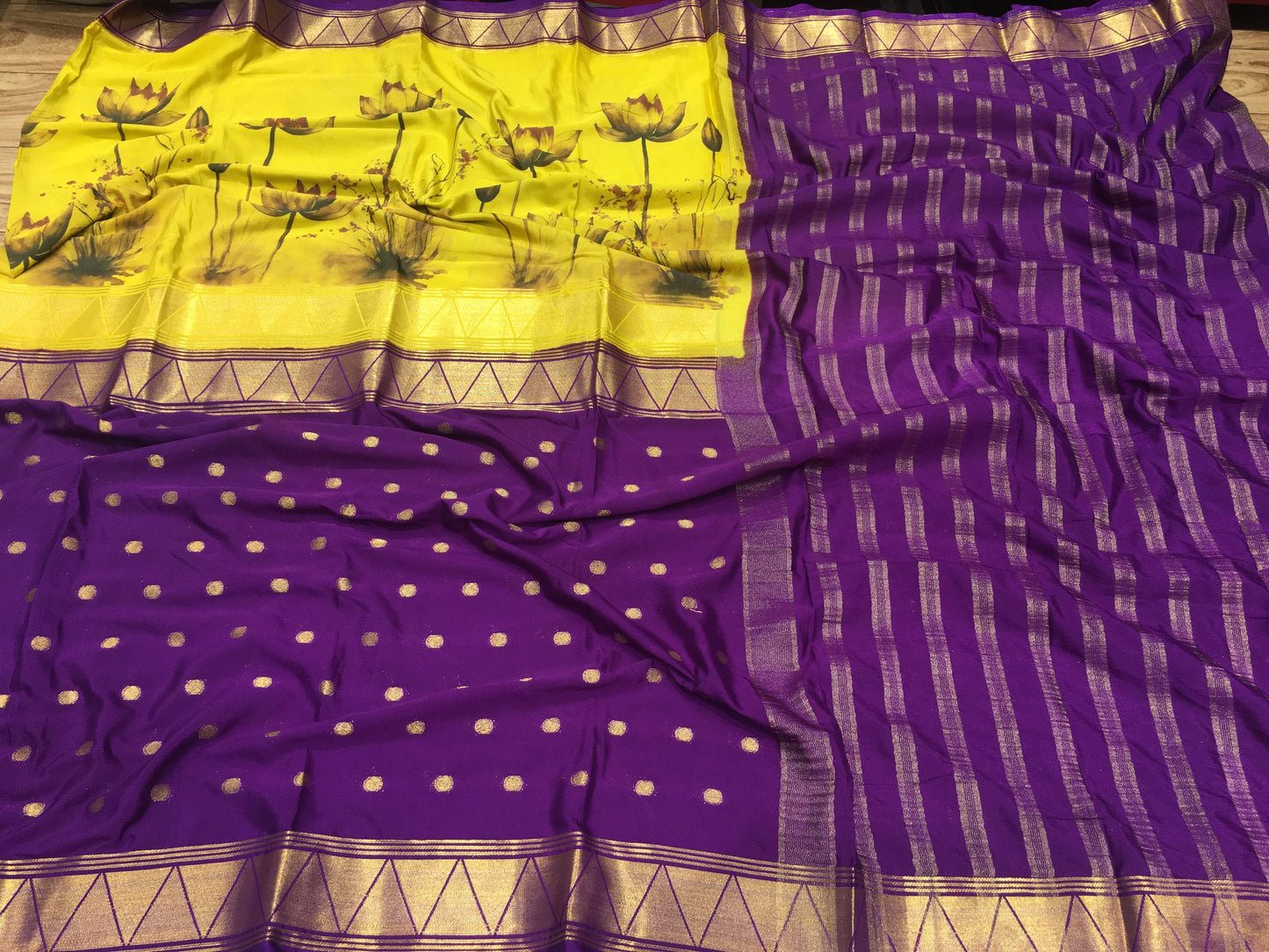 Semi Mysore Crape Silk