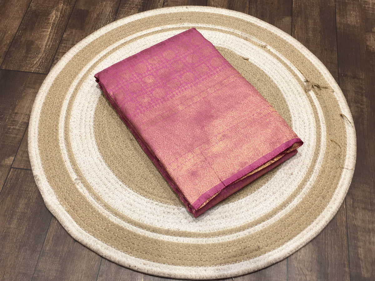 Satin crape saree