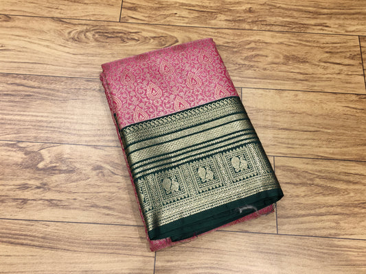 Semi Kanchipuram brocade