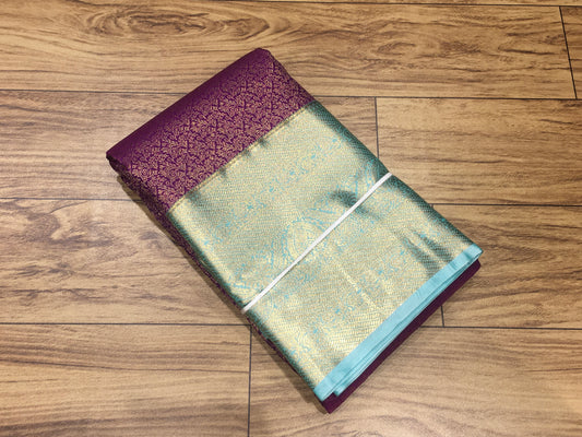 Semi Kanchipuram brocade