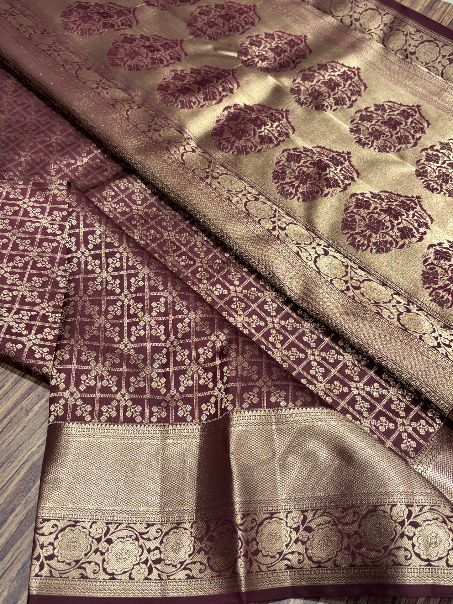 Pure Kanchipuram Broced Silk